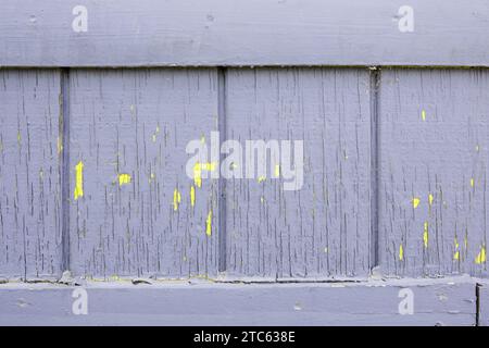 Lilac or purple Vintage wood background and texture with peeling paint. Stock Photo