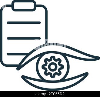 Controlling icon. Monochrome simple sign from operation management collection. Controlling icon for logo, templates, web design and infographics. Stock Vector