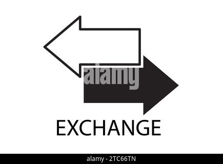change vector icon on white Stock Vector
