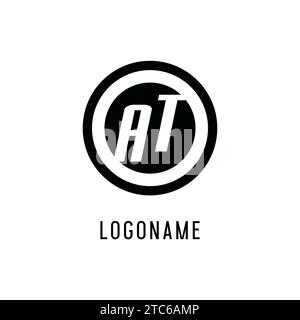 Initial ME logo concentric circle line, clean and simple monogram logo ...