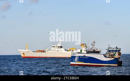 Boulogne sur Mer le 06/12 /2023. Au large de Boulogne sur mer, dans les ...