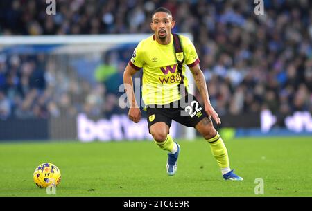 Vitinho of Burnley during the Premier League match between Brighton and Hove Albion and Burnley at the American Express Stadium  , Brighton , UK - 9th December 2023 Photo Simon Dack / Telephoto Images Editorial use only. No merchandising. For Football images FA and Premier League restrictions apply inc. no internet/mobile usage without FAPL license - for details contact Football Dataco Stock Photo