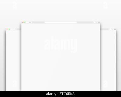 Browser Window Mockup 3D Rendering Stock Photo - Alamy