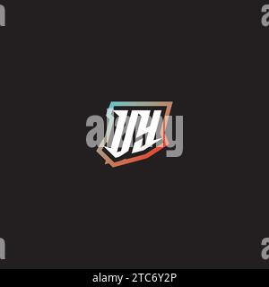 VY letter combination cool logo esport initial and cool color gradattion ideas Stock Vector