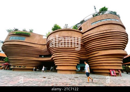 (231211) -- BEIJING, Dec. 11, 2023 (Xinhua) -- This photo taken on Aug. 19, 2023 shows Bat Trang Pottery Museum in Bat Trang Pottery Village, Gia Lam district, Hanoi, capital of Vietnam.  The Vietnamese capital city of Hanoi, located on the Red River Delta, is an ancient city with a history of more than a thousand years. With natural scenery and subtropical city view, it draws lots of visitors from home and abroad. (Photo by Pham Dinh Duc/Xinhua) Stock Photo