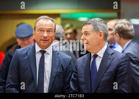 Brussels, Belgium. 07th Dec, 2023. Nicolas Landemard/Le Pictorium - Tour de table of the Eurogroup. - 07/12/2023 - Belgium/Brussels/Brussels - European finance ministers met today in the Eurogroup. Credit: LE PICTORIUM/Alamy Live News Stock Photo