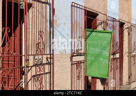 Ration book store architecture building, Cuba Stock Photo