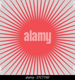 Vector abstract background cartoon sunlight japan style. Stock Vector