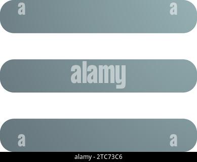 Menu option bar Icon, vector, flat, gradient, color, illustration, art Stock Vector