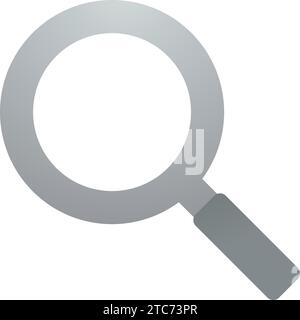 Search magnifier Icon, vector, flat, gradient, color, illustration, art Stock Vector