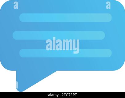 messages chat Icon, vector, flat, gradient, color, illustration, art Stock Vector
