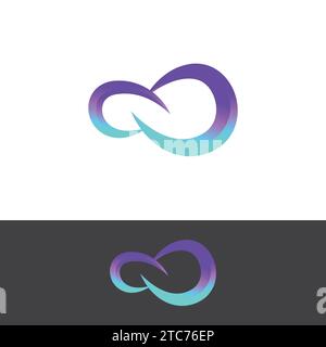Infinity logo images illustration design. gradient infinity logo modern concept. Infinity symbol limitless logo design vector template Stock Vector