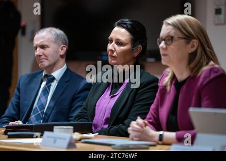 Siobhian Brown, Minister for Victims and Community Safety at a cabinet meeting at John Muir House in Haddington, East Lothian as the Scottish Government's travelling cabinet programme continues. Picture date: Monday December 11, 2023. Stock Photo