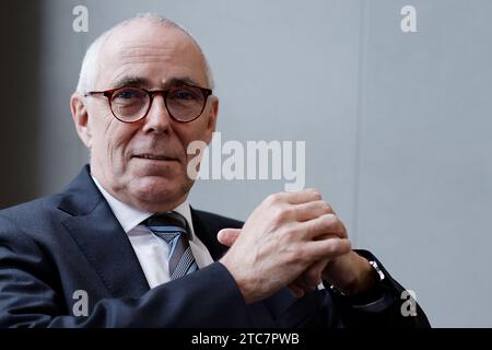 Berlin, Germany. 11th Dec, 2023. Peter Adrian, President of the DIHK, at a portrait session in the Haus der Wirtschaft. Credit: Carsten Koall/dpa/Alamy Live News Stock Photo