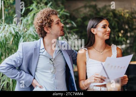 Corporate Architects Discussing Sustainable Design and Profitable Project Planning Stock Photo