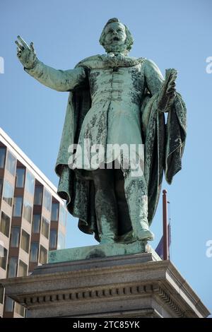 Monument to Jozsef Eotvos in Budapest Stock Photo