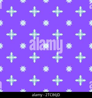 An illustration of tiled surface with seamless patterns Stock Photo