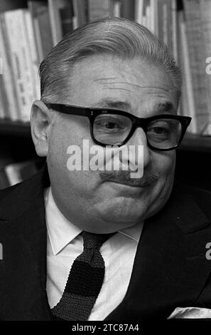 Rogelio Julio Frigerio, Argentine journalist and politician, a key figure in Arturo Frondizi´s administration, Buenos Aires, April 1, 1969 Stock Photo