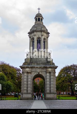 A picture of the The Campanile of Trinity College, in Dublin Stock Photo