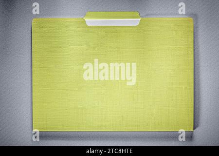 Manila folder with paper sheets on grey background Stock Photo