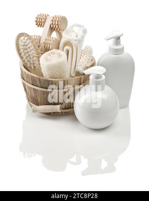 Collection of objects for bathing Stock Photo
