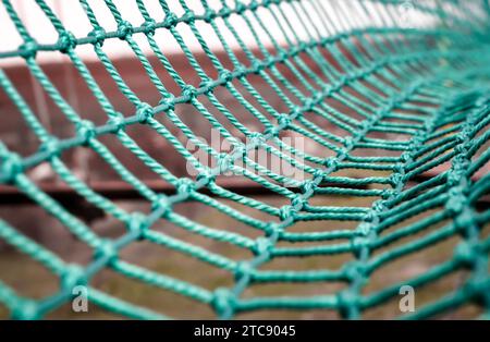 Knot rope mesh closeup abstract background pattern Stock Photo