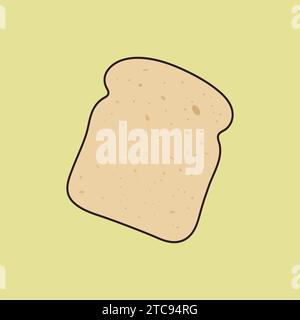 Bread Slice Icon Vector Illustration Bake Bread Stock Vector