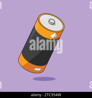 Alkaline Battery Cell icon vector illustration Power Stock Vector