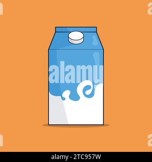 Milk Vector Illustration icon milk box illustration Stock Vector