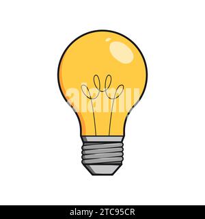 Light Bulb Vector Illustration Icon Idea mind success Icon Light Stock Vector