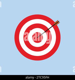 Target Aim Archery Vector Icon Illustration Life Goal Stock Vector