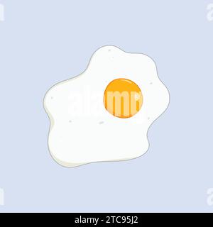 Fried Egg Illustration Vector Icon Egg Breakfast Vector Icon Stock Vector