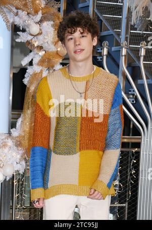 NEW YORK, NY - DECEMBER 11: Van Crosby pictured as the cast of Apple TV The Family Plan promote the filmÕs premiere at the Empire State Building in New York City on December 11, 2023. Copyright: xMediaPunchx Credit: Imago/Alamy Live News Stock Photo