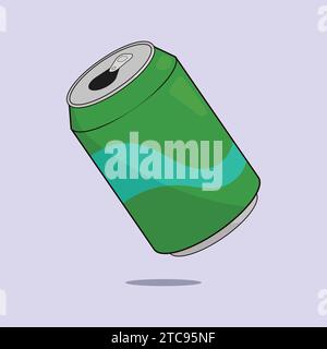 Soda Can Vector Illustration Icon Soda Drink Icon Stock Vector