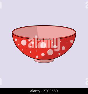 Meal Soup Bowl Illustration Vector Icon Kitchen Bowl Pot Vector Stock Vector
