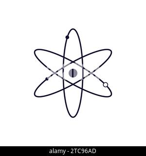 Nucleus atom Science Icon Vector Illustration Stock Vector