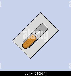 Trowel Tool Illustration Vector Construction Trowel Tool Icon Stock Vector