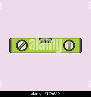 Construction Spirit Level Illustration Vector Icon Bubble Level Vector Stock Vector