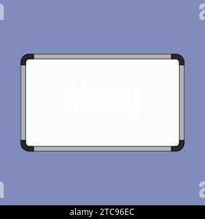 Whiteboard Illustration Vector Icon School Whiteboard Learning Teaching Stock Vector