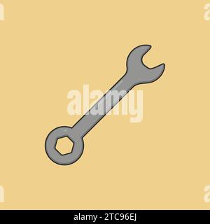 Metal Wrench Icon Vector Illustration Wrench tool Stock Vector