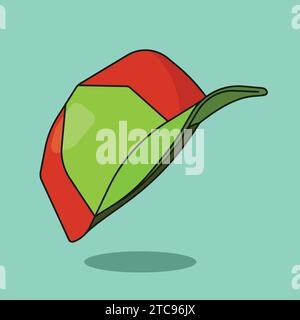 Fashion Summer Cap Illustration Vector Icon Stock Vector