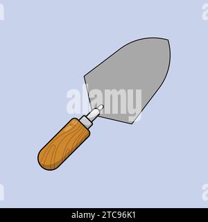 Trowel Tool Illustration Vector Construction Trowel Tool Icon Stock Vector