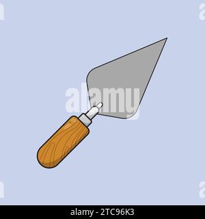 Trowel Tool Illustration Vector Construction Trowel Tool Icon Stock Vector