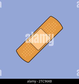 Flat First Aid Bandage Icon Vector Illustration Medical Stock Vector
