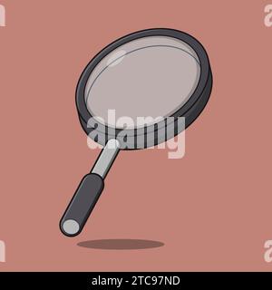 Magnifying Glass Tool Illustration Vector Icon Stock Vector