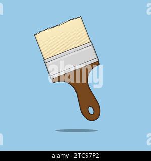 Paint Brush vector illustration icon Artist Paint color Stock Vector