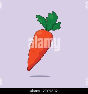 Fresh Carrot Illustration Vector Icon fresh Vegetable Carrot Icon Stock Vector