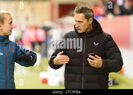 Munich, Germany, December 11th 2023: Bayer Leverkusen women's sporting director Achim Feifel during the Google Pixel Frauen-Bundesliga match between FC Bayern Munich and Bayer Leverkusen at FC Bayern Campus, Germany.  (Sven Beyrich/SPP) Stock Photo