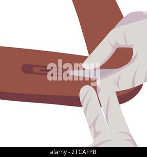 woman contraceptive implant protection Stock Vector