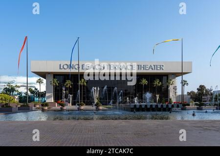 Long Beach Terrace Theater in Long Beach, California, USA Stock Photo